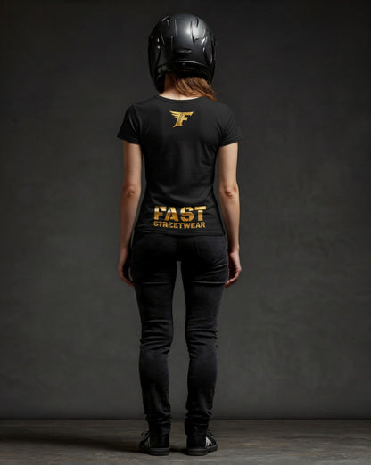 Fast Streetwear Classic Ladies T-Shirt - Gold